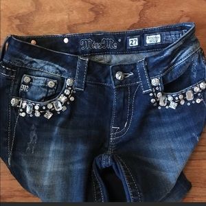 Rhinestone Miss me jeans